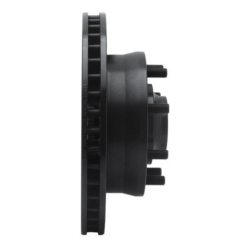 R1 93-95 Chevrolet G30 Front Right Drilled & Slotted Black Brake Rotor