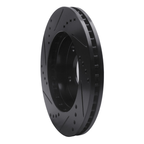 R1 79-98 Buick Riviera Rear/Front Right Drilled & Slotted Black Brake Rotor