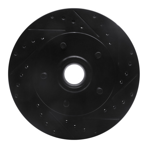 R1 69-96 Buick Estate Wagon Front Right Drilled & Slotted Black Brake Rotor