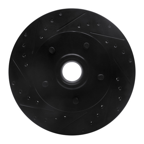 R1 69-96 Buick Riviera Front Left Drilled & Slotted Black Brake Rotor