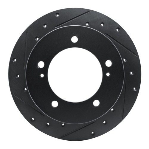 R1 83-98 Chevrolet Tracker Front Left Drilled & Slotted Black Brake Rotor