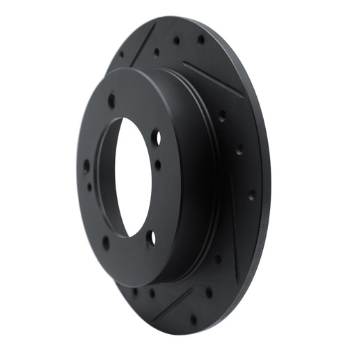 R1 83-98 Chevrolet Tracker Front Left Drilled & Slotted Black Brake Rotor