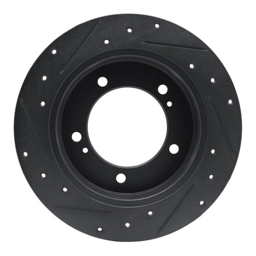 R1 83-98 Chevrolet Tracker Front Right Drilled & Slotted Black Brake Rotor