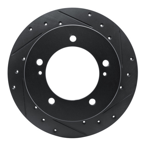 R1 83-98 Chevrolet Tracker Front Right Drilled & Slotted Black Brake Rotor