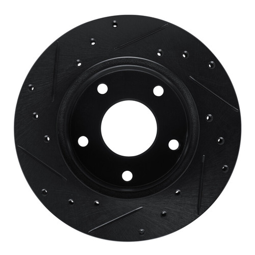 R1 82-88 Chevrolet Camaro Rear Right Drilled & Slotted Black Brake Rotor
