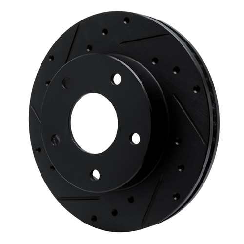 R1 82-88 Chevrolet Camaro Rear Left Drilled & Slotted Black Brake Rotor