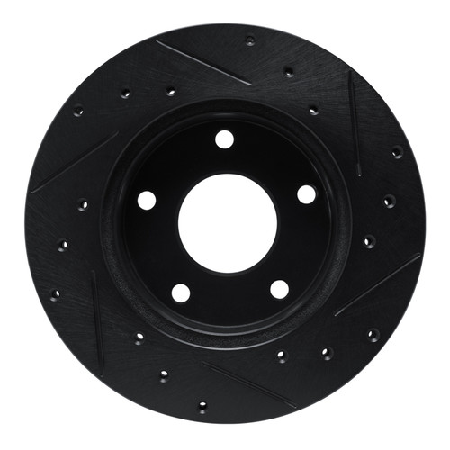R1 82-88 Chevrolet Camaro Rear Left Drilled & Slotted Black Brake Rotor