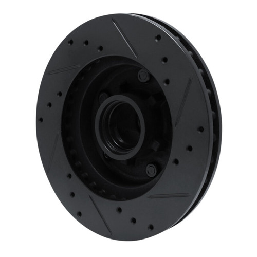 R1 78-78 Buick Regal Front Left Drilled & Slotted Black Brake Rotor