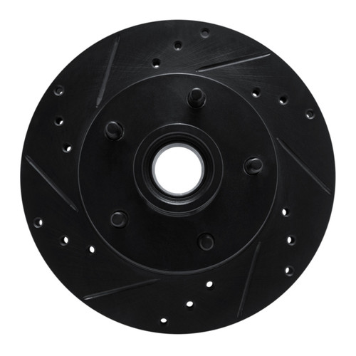R1 78-78 Buick Regal Front Left Drilled & Slotted Black Brake Rotor