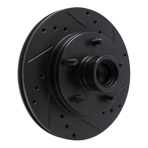 R1 78-78 Buick Century Front Right Drilled & Slotted Black Brake Rotor