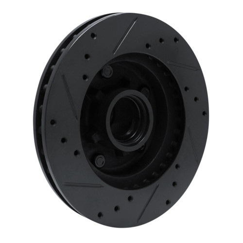 R1 78-78 Buick Century Front Right Drilled & Slotted Black Brake Rotor