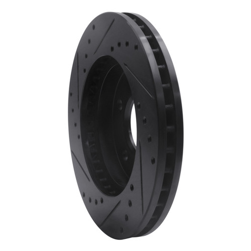 R1 01-07 Buick Rendezvous Front Right Drilled & Slotted Black Brake Rotor ECB-45021R