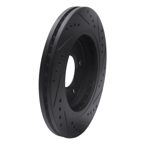 R1 94-01 Buick Regal Front Left Drilled & Slotted Black Brake Rotor