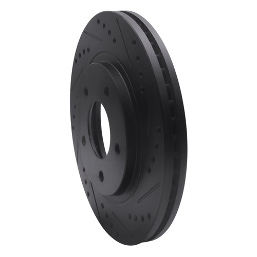 R1 94-01 Buick Regal Front Right Drilled & Slotted Black Brake Rotor