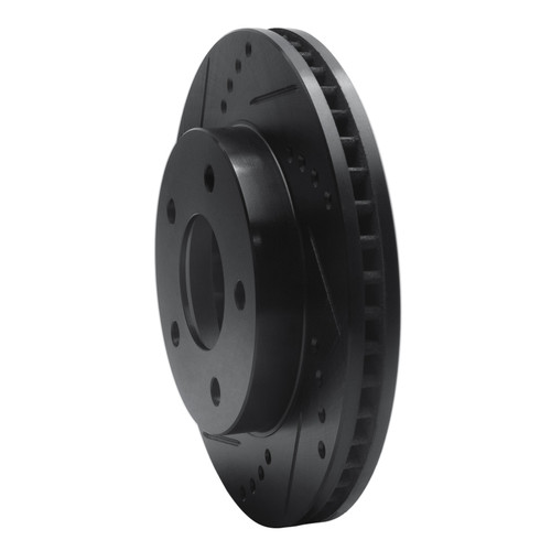 R1 83-96 Buick Riviera Front Left Drilled & Slotted Black Brake Rotor