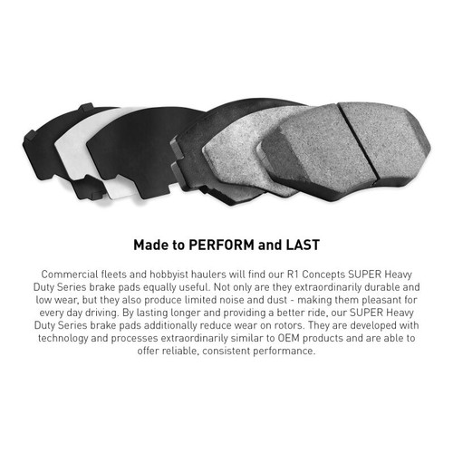 R1 06-14 Dodge Charger Rear Super Duty Brake Pads
