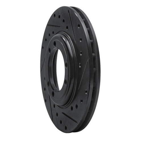 R1 92-04 Hummer H1 Front/Rear Right Drilled & Slotted Black Brake Rotor