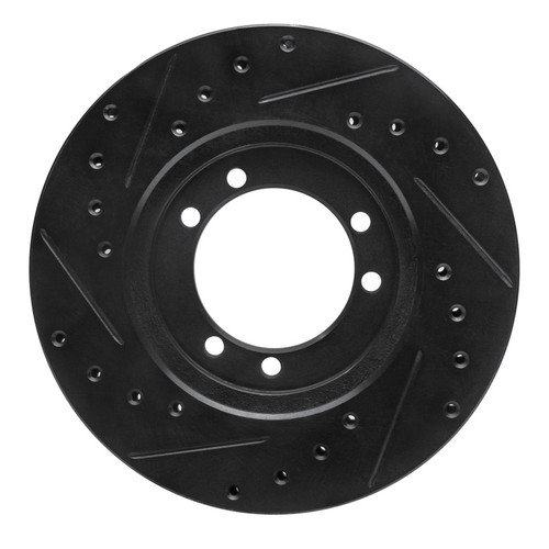 R1 92-04 Hummer H1 Front/Rear Right Drilled & Slotted Black Brake Rotor