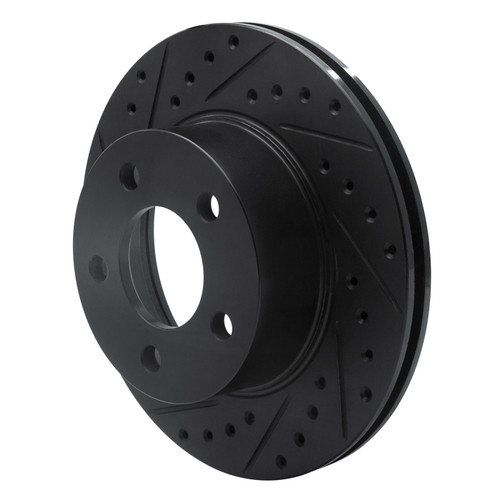 R1 80-89 American Motors Eagle Front Left Drilled & Slotted Black Brake Rotor