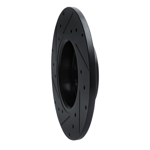 R1 15-25 Alfa Romeo Tonale Rear Right Drilled & Slotted Black Brake Rotor
