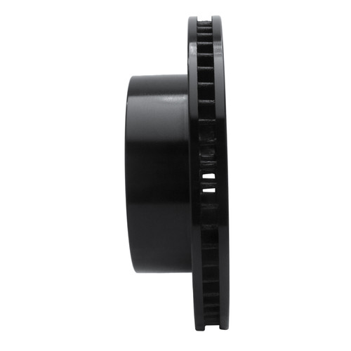 R1 03-08 Dodge Ram 2500 Front Left Drilled & Slotted Black Brake Rotor