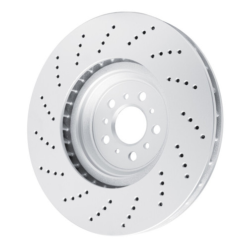 R1 2021-2025 BMW M4 Right Front GeoSPEC Coated Rotor - Drilled