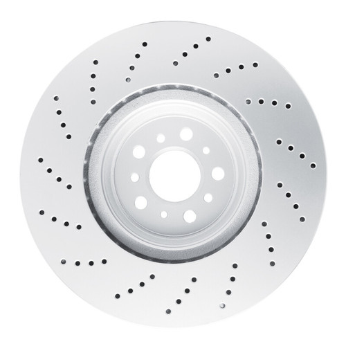 R1 2021-2025 BMW M4 Right Front GeoSPEC Coated Rotor - Drilled