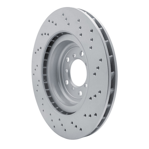 R1 2008-2013 BMW M3 Left Front GeoSPEC Coated Rotor - Drilled