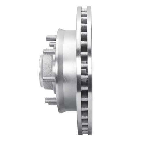 R1 1988-1996 Chevrolet C3500 Front Right Drilled & Slotted Silver Brake Rotor