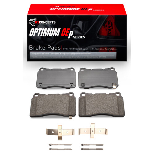 R1 2010-2016 Hyundai Genesis Coupe Front R1 Optimum OE Pads & Hardware Kit