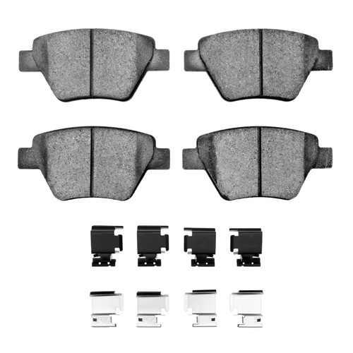 R1 2005-2016 Audi A3 Quattro Rear R1 Euro Ceramic Pads & Hardware Kit