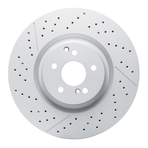 R1 2018-2025 Mercedes-Benz AMG GT 53 Rear GeoSPEC Coated Rotor - Drilled and Slotted