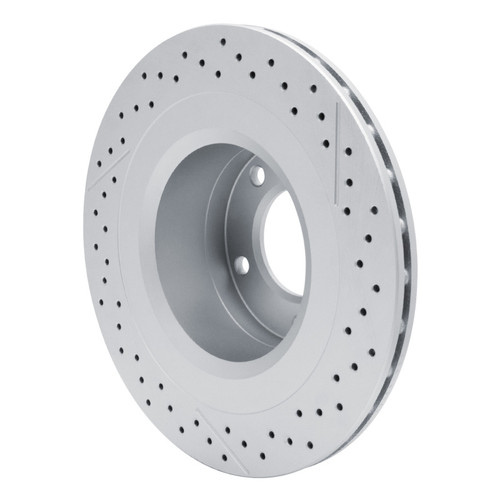 R1 2013-2018 Mercedes-Benz G65 AMG Rear GeoSPEC Coated Rotor - Drilled and Slotted