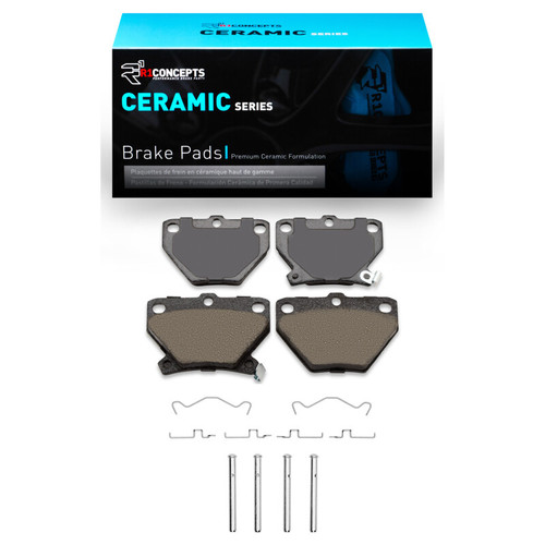 R1 2000-2008 Pontiac Vibe Rear R1 Ceramic Pads & Hardware Kit