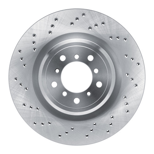 R1 2008-2013 BMW M3 Left Front Brake Rotor - Drilled