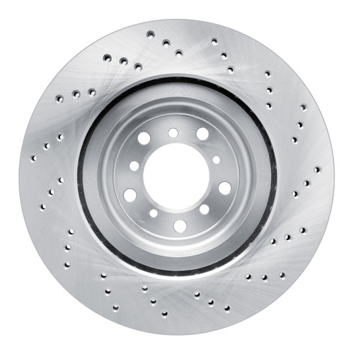 R1 2008-2013 BMW M3 Left Front Brake Rotor - Drilled