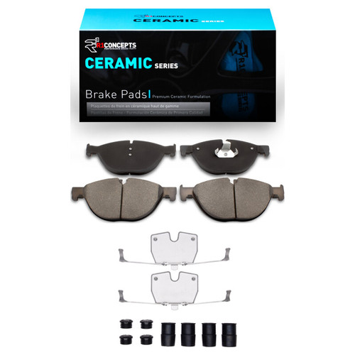 R1 09-18 BMW 535I GT xDrive Front Ceramic Brake Pads & Hardware Kit