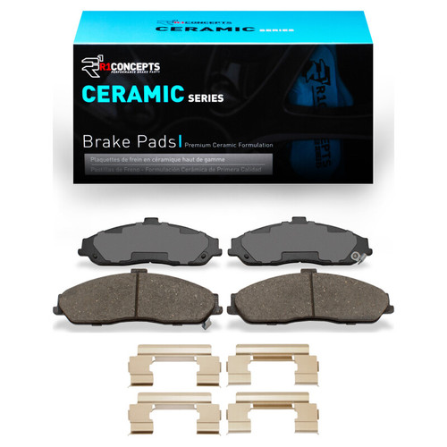 R1 04-09 Cadillac XLR Front Ceramic Brake Pads & Hardware Kit