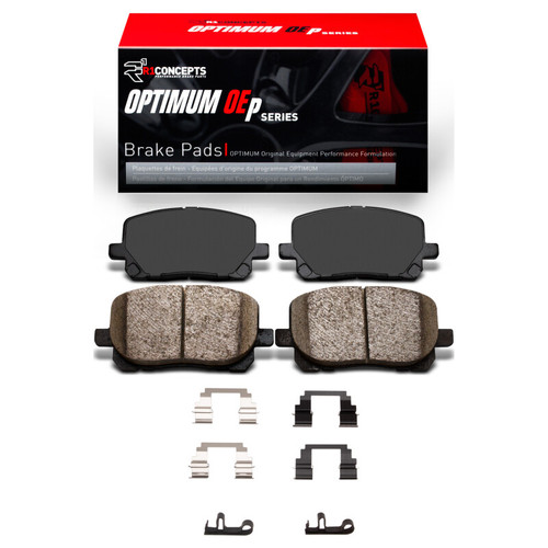 R1 03-08 Pontiac Vibe Front Optimum OE Brake Pads & Hardware Kit