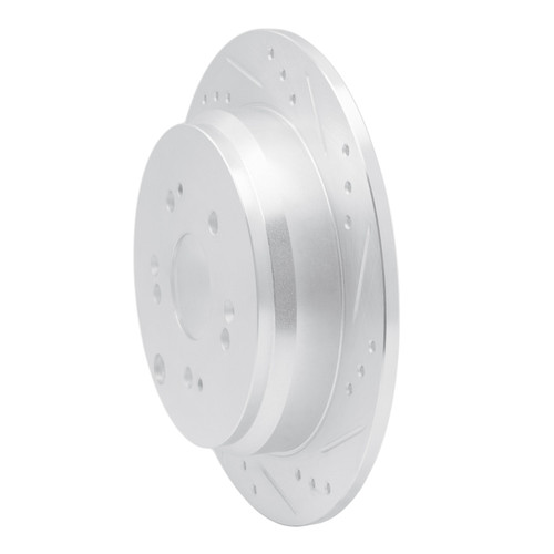 R1 2005-2018 Acura RDX Rear Right Drilled & Slotted Silver Brake Rotor