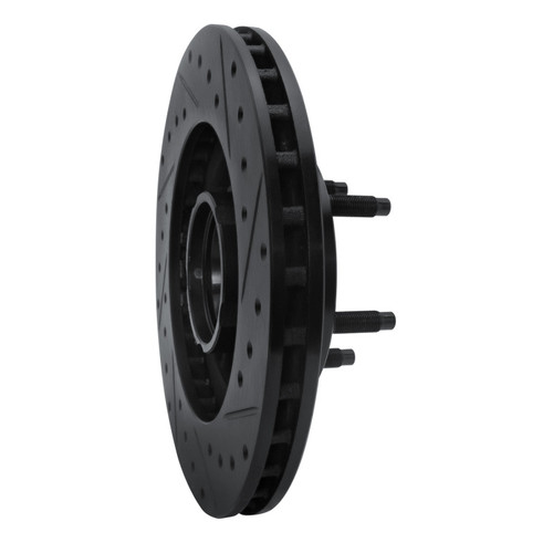 R1 1995-1997 Ford Ranger (USA/Canada) Front Left Drilled & Slotted Black Brake Rotor