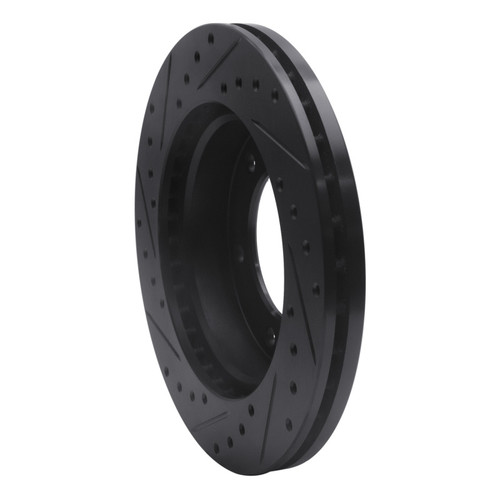 R1 01-04 Honda Passport Front Right Drilled & Slotted Black Brake Rotor