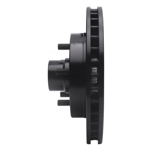 R1 1992-2002 Chevrolet Tahoe Front Right Drilled & Slotted Black Brake Rotor