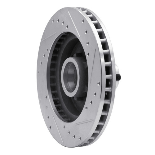 R1 1988-1994 Chevrolet C1500 Front Left Drilled & Slotted Silver Brake Rotor