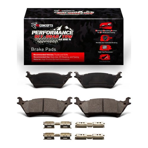 R1 2012-2020 Ford F-150 RWD Rear Performance Off-Road/Tow Brake Pads & Hardware Kit