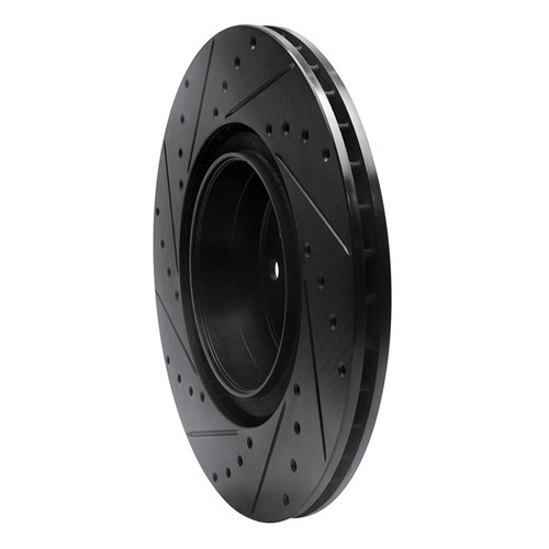 R1 12-20 BMW M240I Coupe & Convertible Rear Right Drilled & Slotted Black Brake Rotor