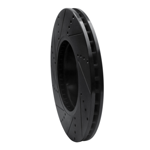 R1 13-20 BMW 440I Coupe Front Right Drilled & Slotted Black Brake Rotor