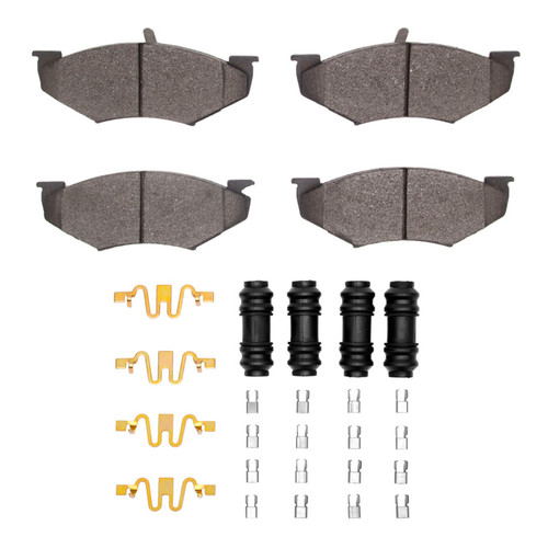 R1 1989-1990 Chrysler LeBaron Front R1 Semi Met Pads & Hardware Kit
