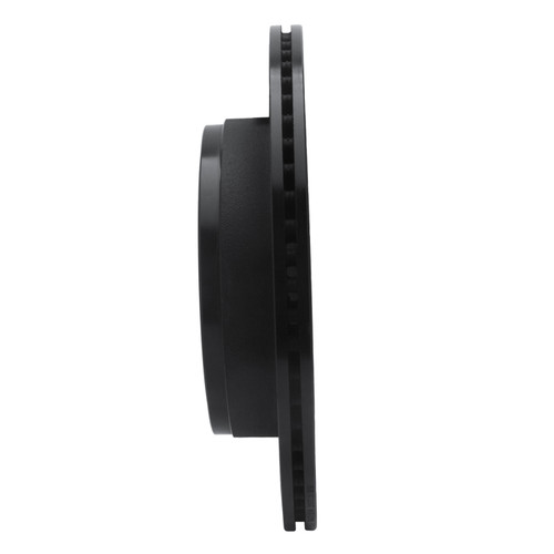 R1 02-24 Chrysler ASPEN Rear Left Drilled & Slotted Black Brake Rotor