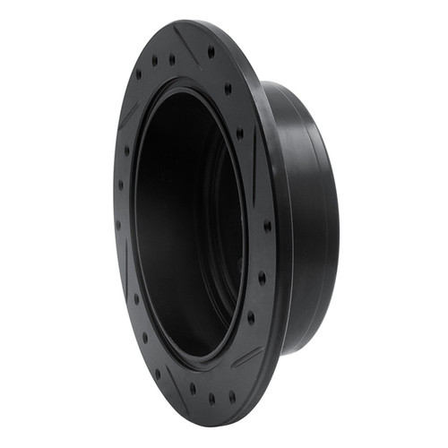 R1 99-02 Daewoo Nubira Rear Left Drilled & Slotted Black Brake Rotor